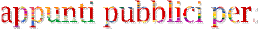 appunti pubblici per: